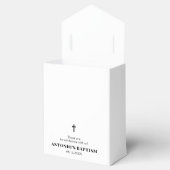 Minimalistische Taufe Geschenkschachtel (Geöffnet)