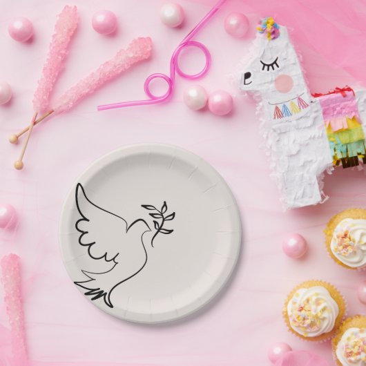 Minimalistische Taumelpapierplatte Pappteller (Party)