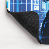 Minimalistische Tech-Schaltplatine Anime-Mauspad Mousepad (Ecke)