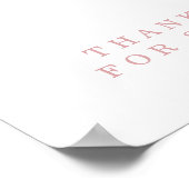 Minimalistische Teddy Bear Babydusche Bücher für B Poster (Ecke)