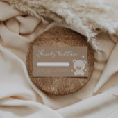 Minimalistische Teddy Bear Family Tradition Kinder Begleitkarte