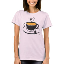 Minimalistische Teetasse mit Dampfwolke - Kunst fü