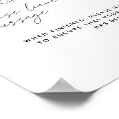 Minimalistische Telefonnachrichten-Audio-Gästebuch Poster (Ecke)