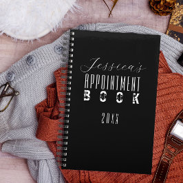 Minimalistische Termine für die Schwarze Moderne T Planer