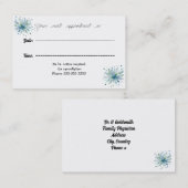 Minimalistische Terminkarte (Vorne/Hinten)