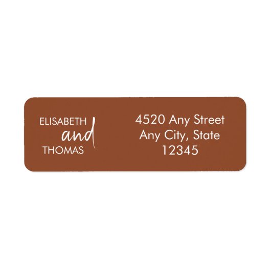 Minimalistische Terracotta Modernität elegant (Vorne)