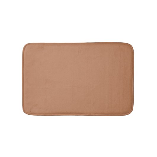 Minimalistische Terracotta solide schlichte, moder Badematte (Vorderseite)