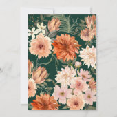 Minimalistische Terrakotta Florenz rustikale Hochz Einladung (Rückseite)