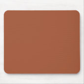 Minimalistische Terrakotta solide schlicht elegant Mousepad (Vorne)