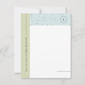 Minimalistische Terrazzo Monogram Stationery - Gre Ankündigung (Vorderseite)