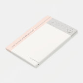 Minimalistische Terrazzo Monogramm Post - its - Gr Post-it Klebezettel (angewinkelt)