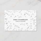 Minimalistische Terrazzo Print - Modernes, maßgesc Visitenkarte (Vorderseite)