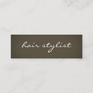 Minimalistische Textur braun Mini Visitenkarte