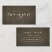 Minimalistische Textur braun Visitenkarte (Vorne/Hinten)