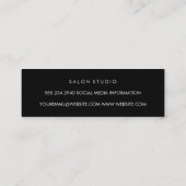 Minimalistische Textur Mini Visitenkarte (Rückseite)