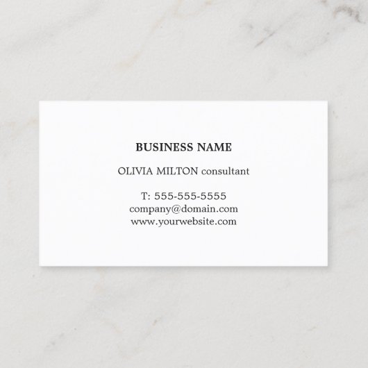 Minimalistische Textur Pastell Fettgewebe Visitenkarte (Rückseite)