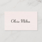 Minimalistische Textur Pastell Fettgewebe Visitenkarte (Vorderseite)