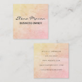 Minimalistische Textur Quadratische Visitenkarte (Vorne/Hinten)