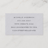 Minimalistische Textur Visitenkarte (Rückseite)