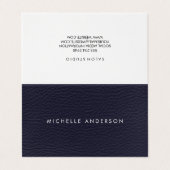 Minimalistische Textur Visitenkarten (Außenseite Aufgefaltet)