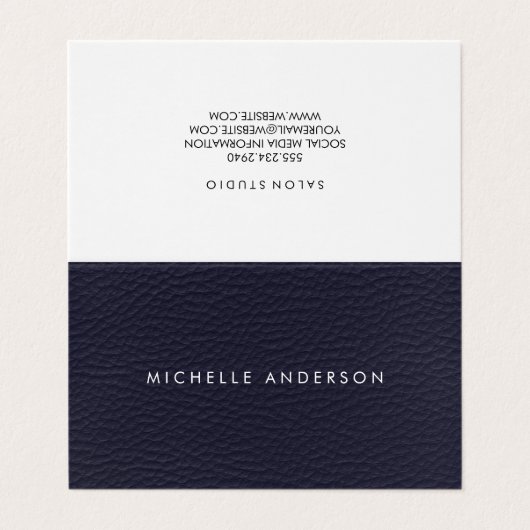 Minimalistische Textur Visitenkarten (Außenseite Aufgefaltet)