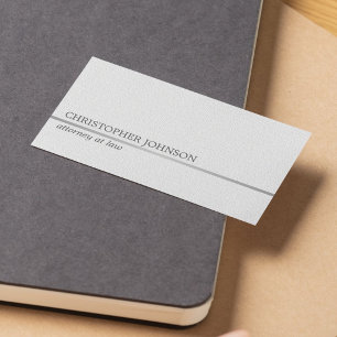 Minimalistische Textur Weiße Falsche Silberlinie A Visitenkarte