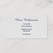 Minimalistische Texturfarbe Beruflich Visitenkarte (Rückseite)