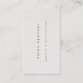 Minimalistische Texturkleidung Visitenkarte (Vorderseite)