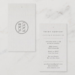 Minimalistische Texturkleidung Visitenkarte