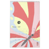 Minimalistische Tierart Pastel Bird Fox Kaninchend Kalender (Feb 2027)