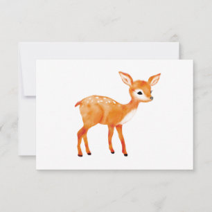 Minimalistische Tiernotecards Dankeskarte