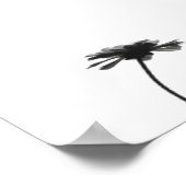 Minimalistische Tinte Blume Abstrakte Florenz Kuns Poster (Ecke)