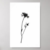 Minimalistische Tinte Blume Abstrakte Florenz Kuns