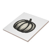 Minimalistische Tinte Pumpkin - Herbsternte Kunst Fliese (Seite)