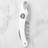 Minimalistische Tinte Pumpkin - Herbsternte Kunst Kellnermesser (Rückseite)