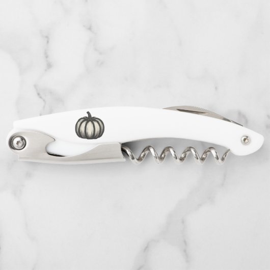 Minimalistische Tinte Pumpkin - Herbsternte Kunst Kellnermesser (Vorderseite)