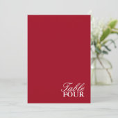 Minimalistische Tischnummer für moderne Script-Hoc (Stehend Vorderseite)