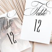 Minimalistische Tischnummern-Karte Einladung