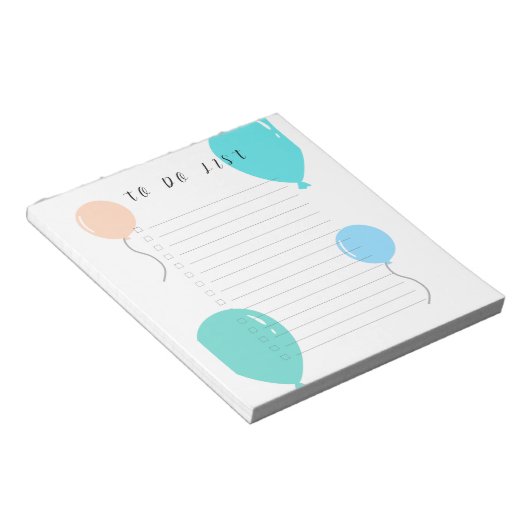 Minimalistische To-Do-Liste Notizblock (angewinkelt)