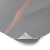 Minimalistische Tokyo Skyline - Subtile Tones Japa Poster (Ecke)