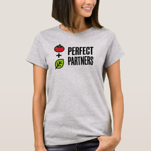 Minimalistische Tomate und Basilikum Perfekte Pa T-Shirt