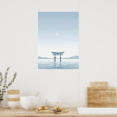Minimalistische Torii-Tor-Wandkunst Poster (Küche)