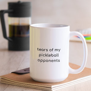 Minimalistische Tränen meiner Pickleball-Gegner Kaffeetasse