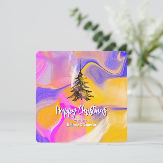 Minimalistische trans Weihnachten (Stehend Vorderseite)