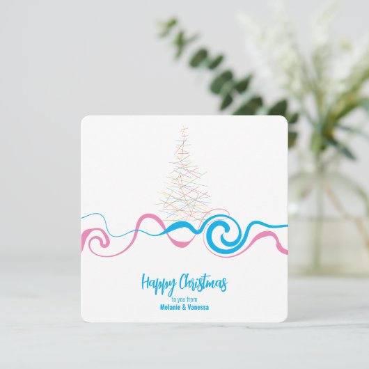 Minimalistische Trans-Weihnachten (Stehend Vorderseite)