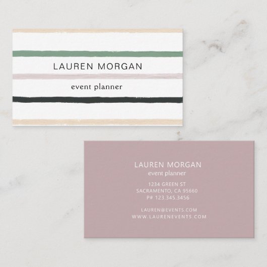 Minimalistische Traumkarte Visitenkarte (Vorne/Hinten)