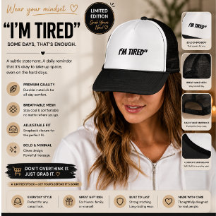 Minimalistische Traurige Ästhetik Trucker-Mütze Truckerkappe