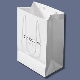 Minimalistische Trauzeugin Chic Mittlere Geschenktüte