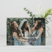 Minimalistische Trauzeugin danke Karte (Stehend Vorderseite)