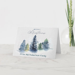 Minimalistische Tree Art Weihnachtskarte individue Karte